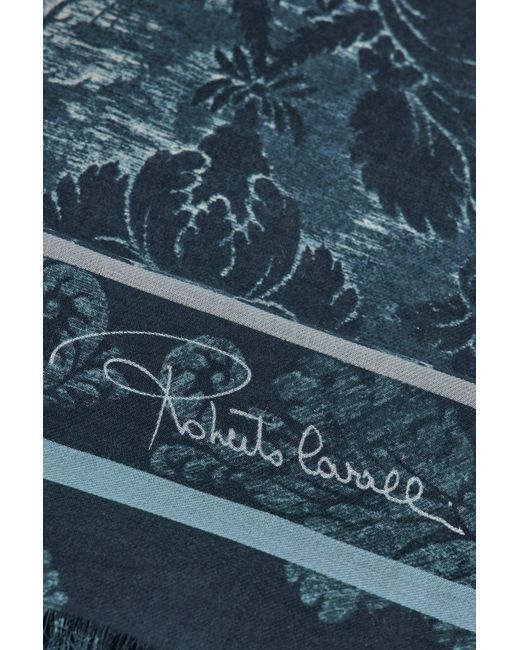 Roberto Cavalli Schultertuch Mit Brokatprint in Blue für Herren