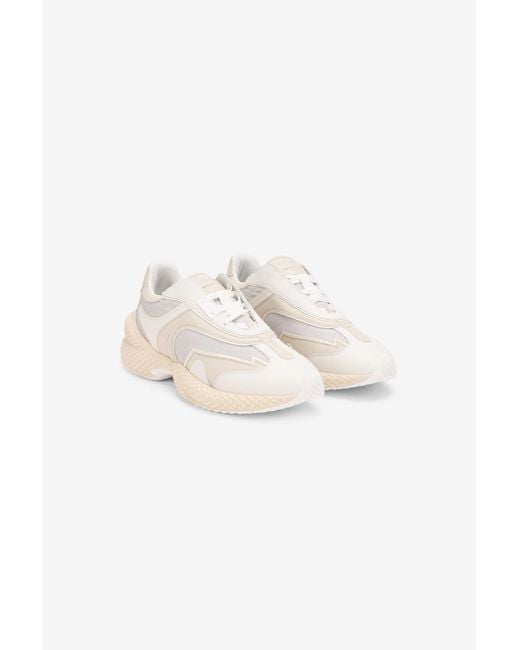 Roberto Cavalli White Leather Chunky Sneakers for men