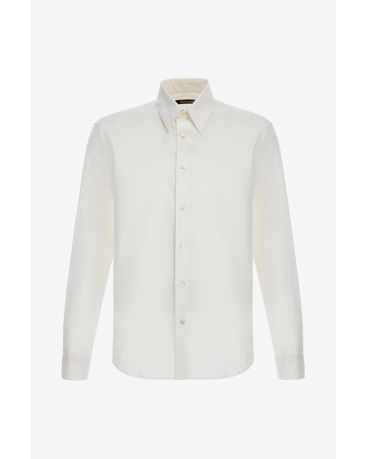 Roberto Cavalli White Classic Rc Shirt for men