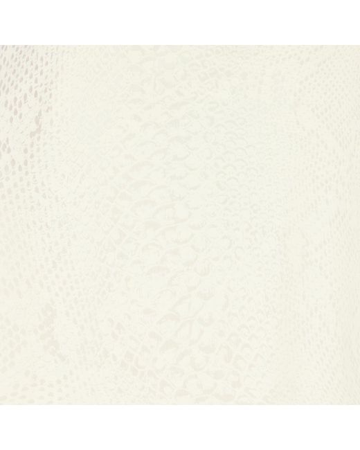 Roberto Cavalli White Python-Print Shirt
