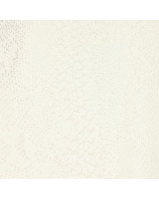 Roberto Cavalli White Python-Print Shirt