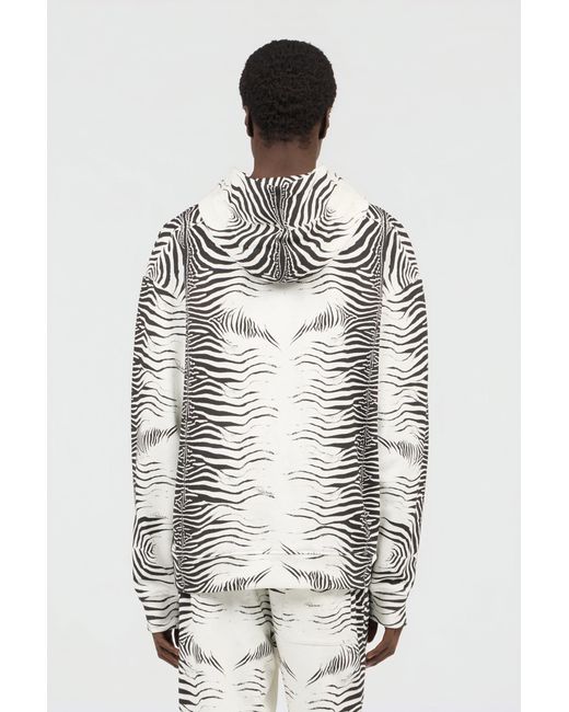 Roberto Cavalli Multicolor Zebra Print Sweatshirt for men