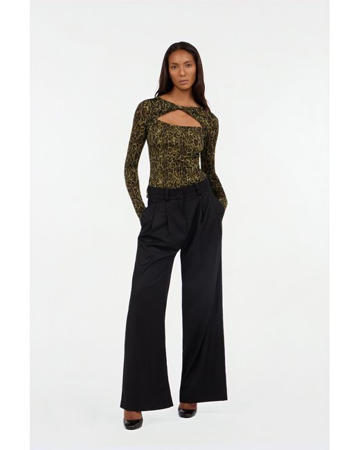 Roberto Cavalli Black Straight Leg Trousers