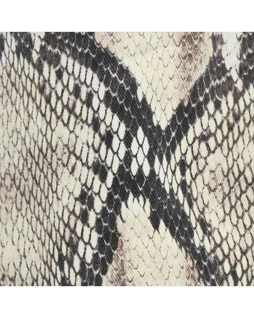 Vaqueros Roccia Con Estampado Python Roberto Cavalli de color White