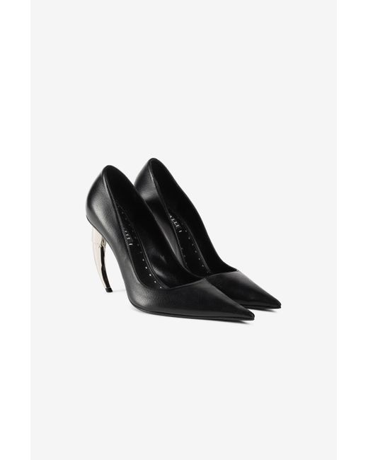 Roberto Cavalli Black Tiger Tooth Pumps