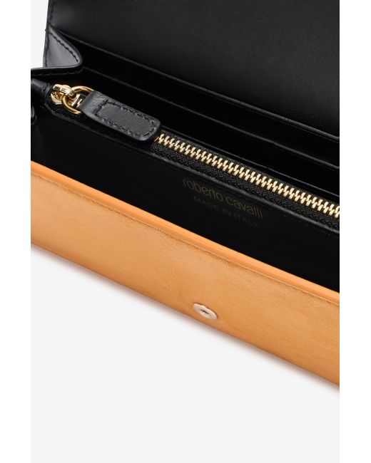 Roberto Cavalli White Suede Wallet