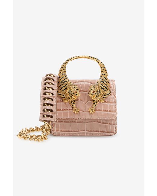 Roberto Cavalli White Small Roar Bag