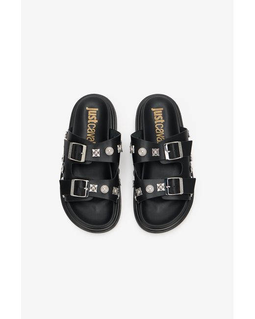 Roberto Cavalli Black Sandal