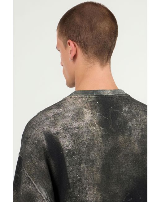 Roberto Cavalli Black Roses And Snake Print Sweatshirt for men