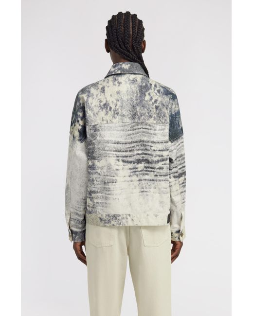 Roberto Cavalli Blue Appaloosa Printed Jacket