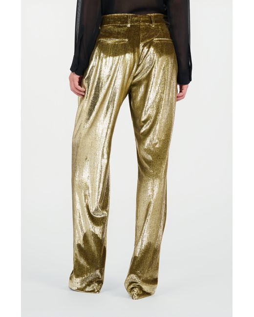 Roberto Cavalli Green Velvet Long Pants