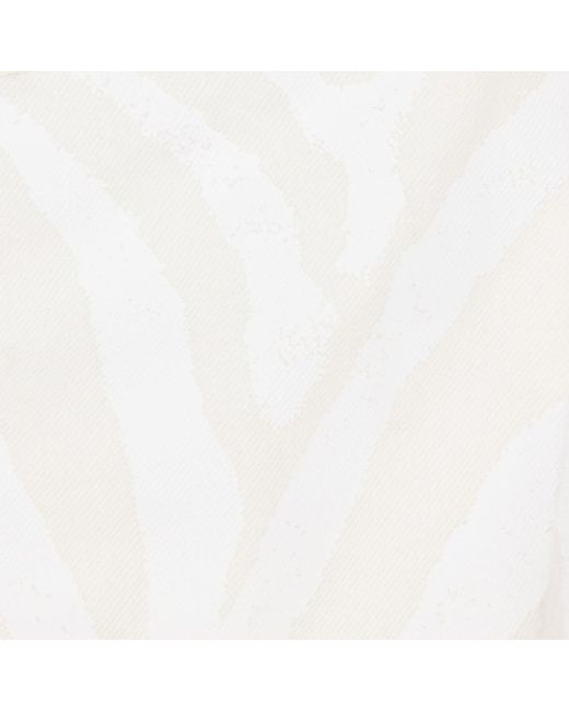 Roberto Cavalli White Printed Five-Pocket Pants for men