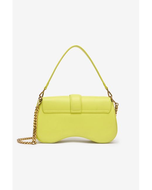 Roberto Cavalli Yellow Tasche Mit Mirror Snake