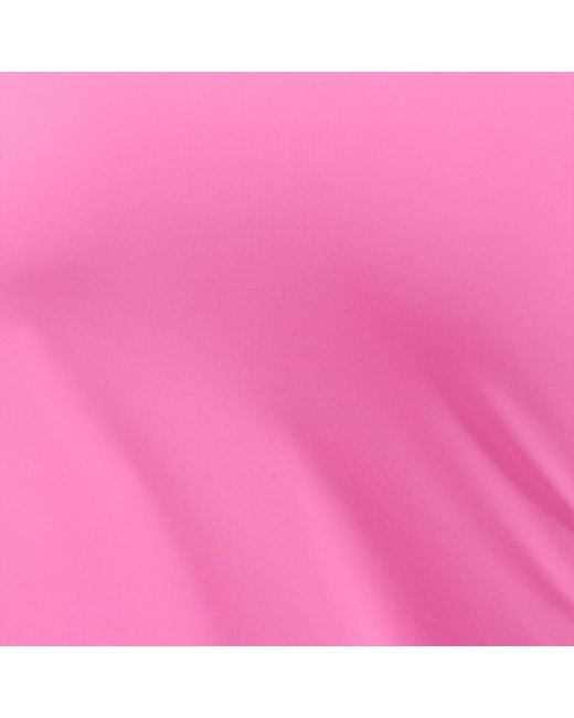 Roberto Cavalli Pink Long Asymmetric Dress With Jewel Detail