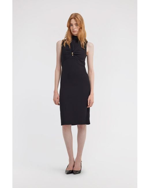 Roberto Cavalli Black Rc Logo Dress