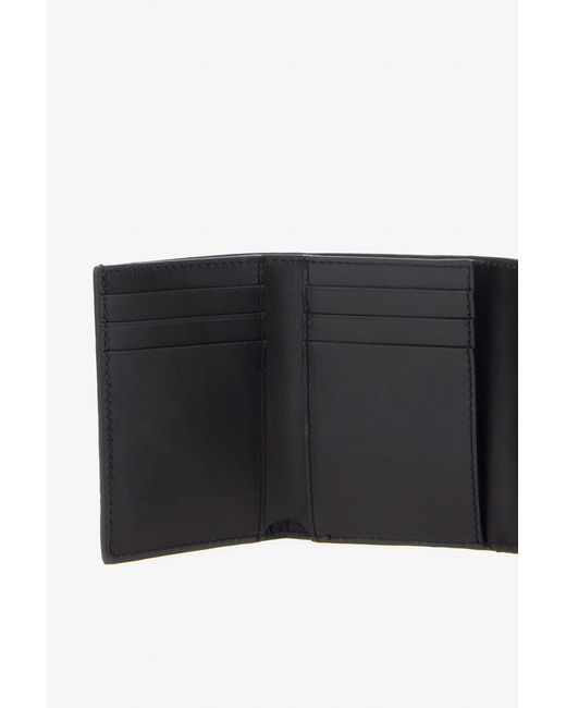 Roberto Cavalli White Small Logo-Print Leather Wallet