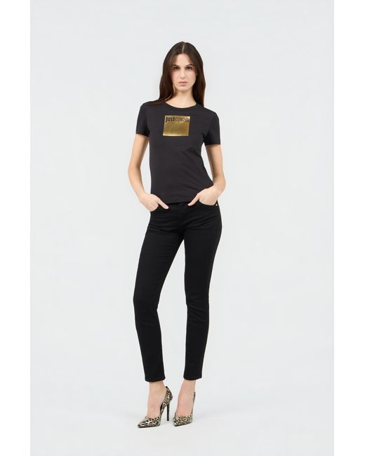Roberto Cavalli Black Denim Trousers