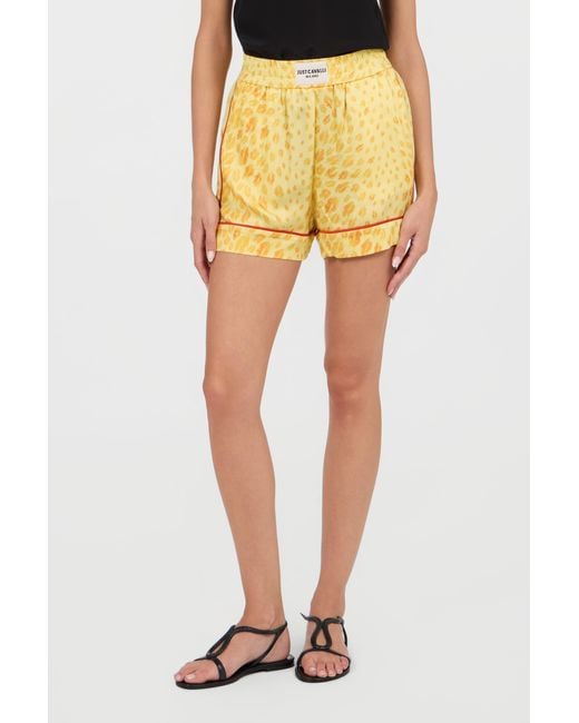 Roberto Cavalli Yellow Shorts