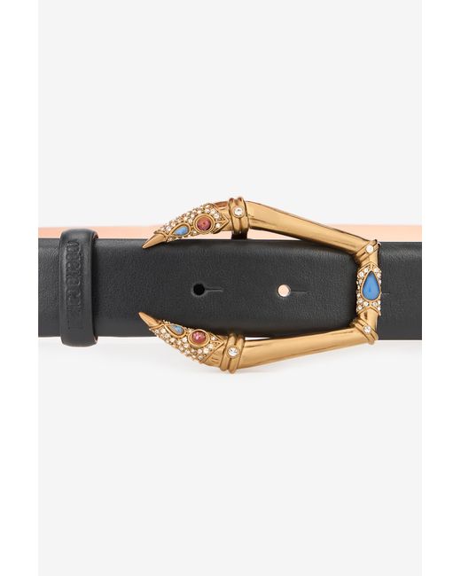 Roberto Cavalli Multicolor Belt With Jeweled Buckle