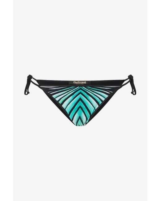 Roberto Cavalli Blue Ray Of Sea Print Swimsuit Bottom