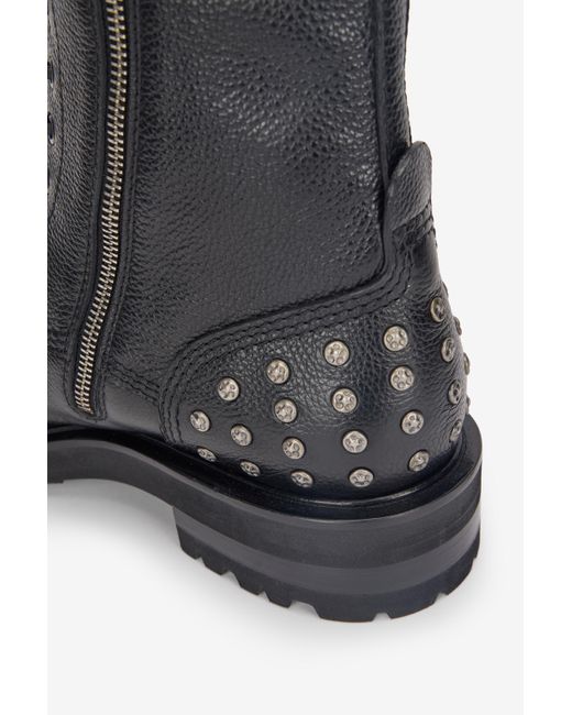 Roberto Cavalli Black Combat Boots With Rc Monogram Detail for men