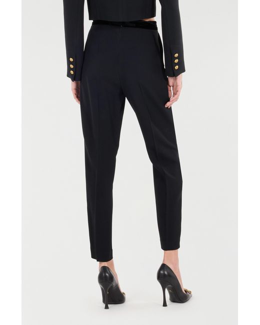 Roberto Cavalli Black Ankle-Length Pants
