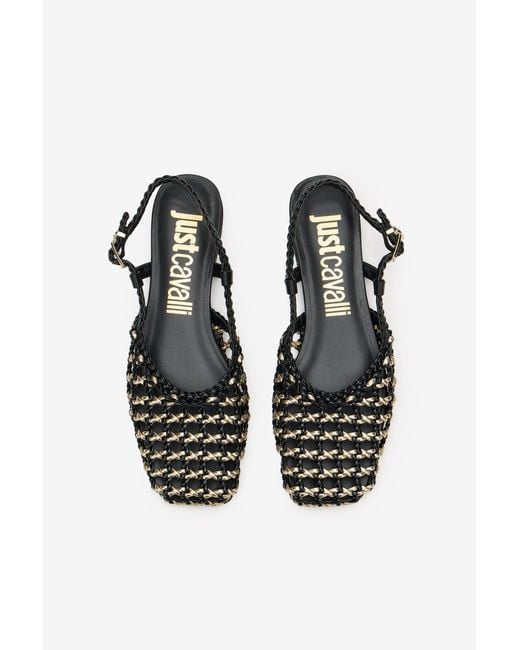 Roberto Cavalli Black Slingback