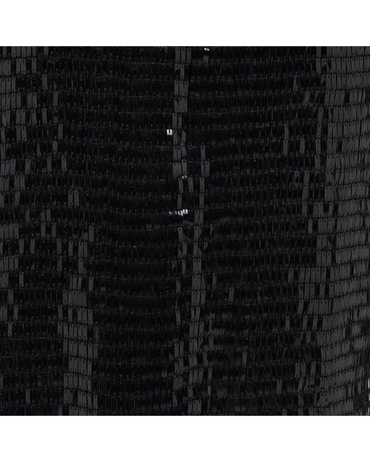 Roberto Cavalli Black Long Sequin Dress