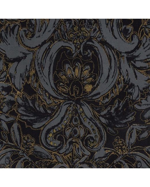 Roberto Cavalli Black Ornamental Silk Kimono Dress