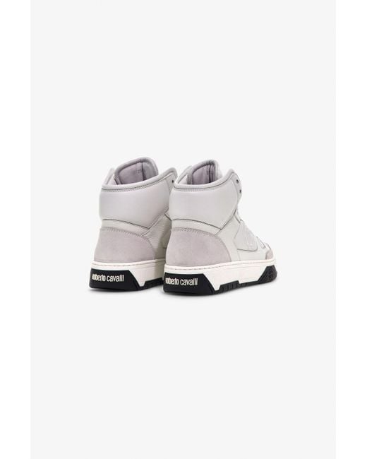 Roberto Cavalli White High-Top-Sneaker
