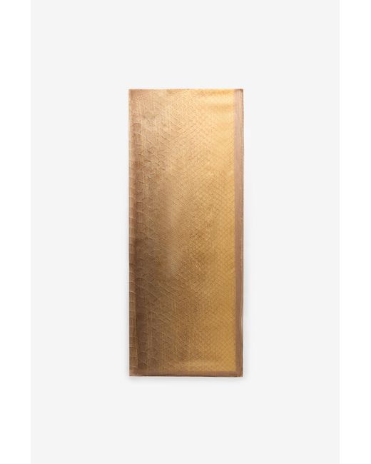 Roberto Cavalli White Silk Stole With Serpentine Print