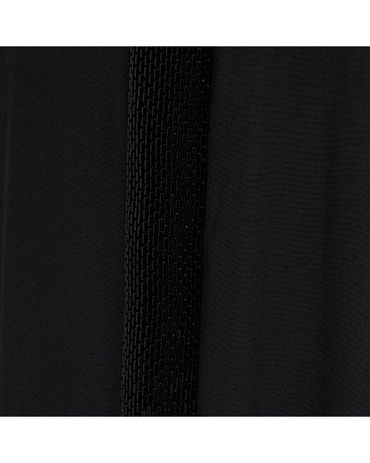 Roberto Cavalli Black Silk Palazzo Trousers