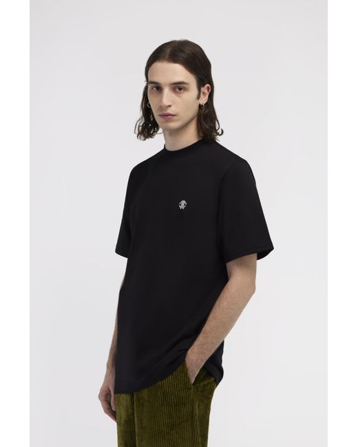 Roberto Cavalli Black T-Shirt With Monogram Rc for men