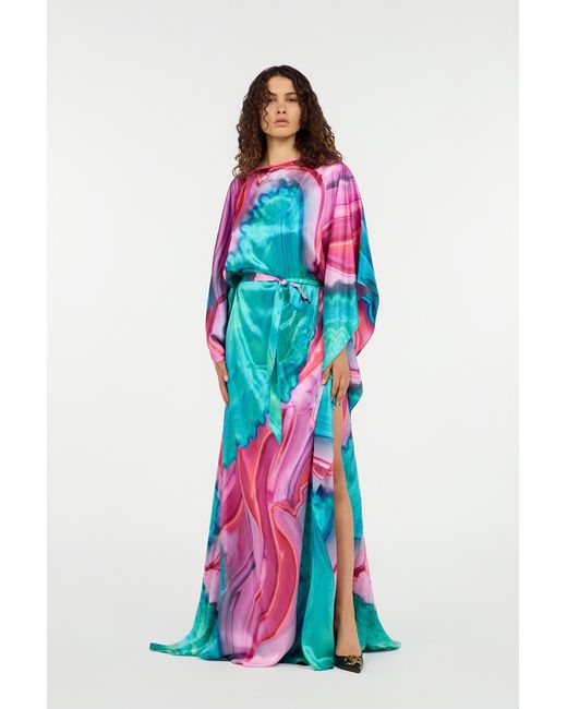 Roberto Cavalli Blue Long Dress