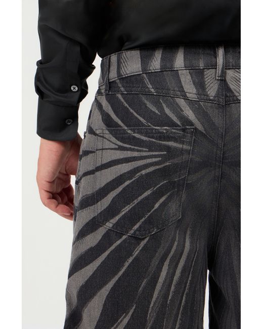 Roberto Cavalli Bermuda Shorts Mit Ray Of Print in Gray für Herren
