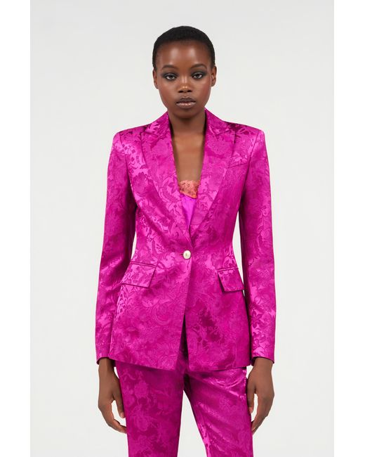 Roberto Cavalli Pink Single-Breasted Blazer