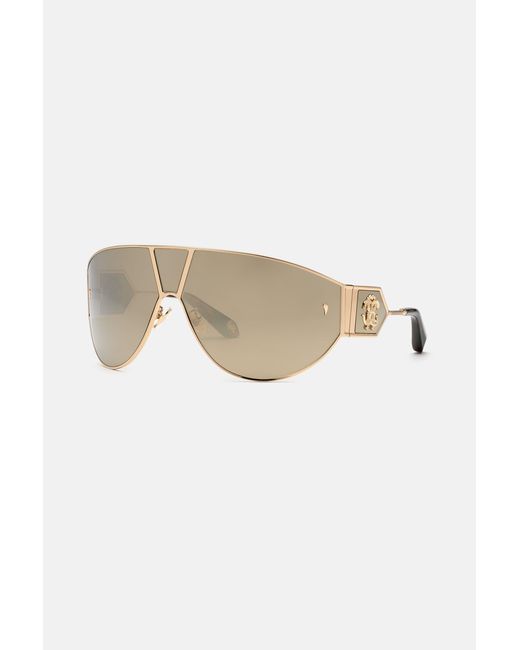 Roberto Cavalli Natural Wide Mask Embellsihed By Two Small Fangs