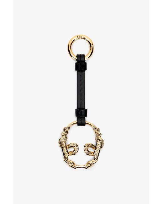 Roberto Cavalli White Serpentine Key Ring