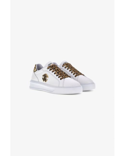 Roberto Cavalli Multicolor Sneakers With Monogram Rc