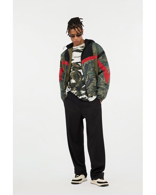 Roberto Cavalli Green Tiger Camu Print Jacket for men