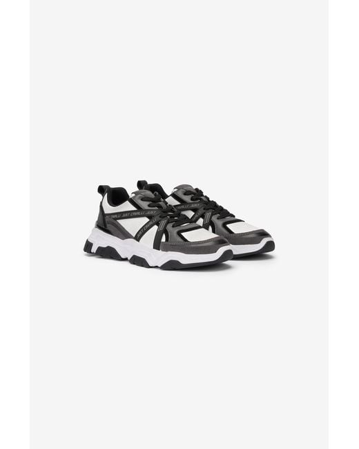 Roberto Cavalli Multicolor Chunky Leather Sneakers for men