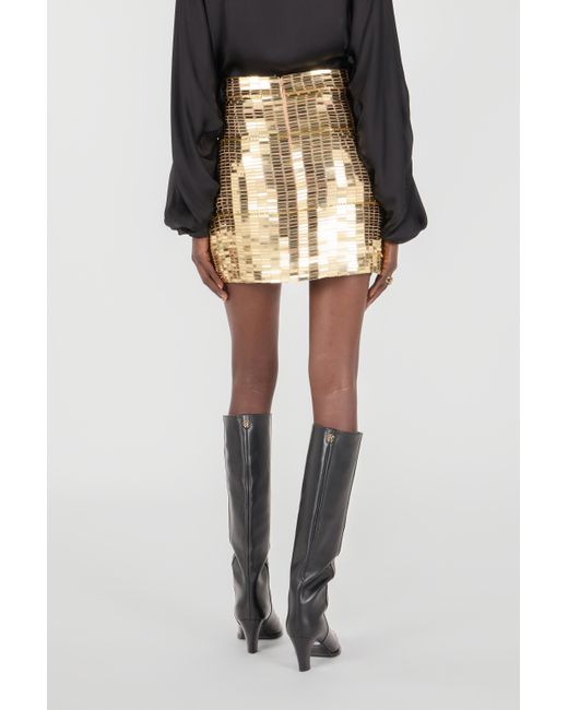Roberto Cavalli Metallic Appliqués Miniskirt