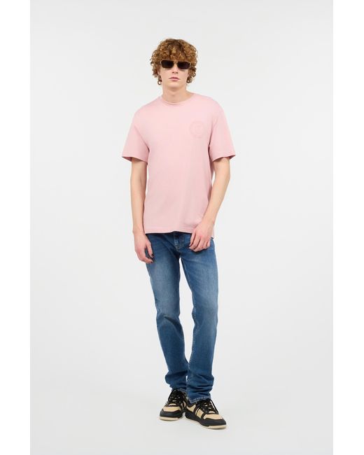 Roberto Cavalli Pink T-Shirt With Jc Monogram for men