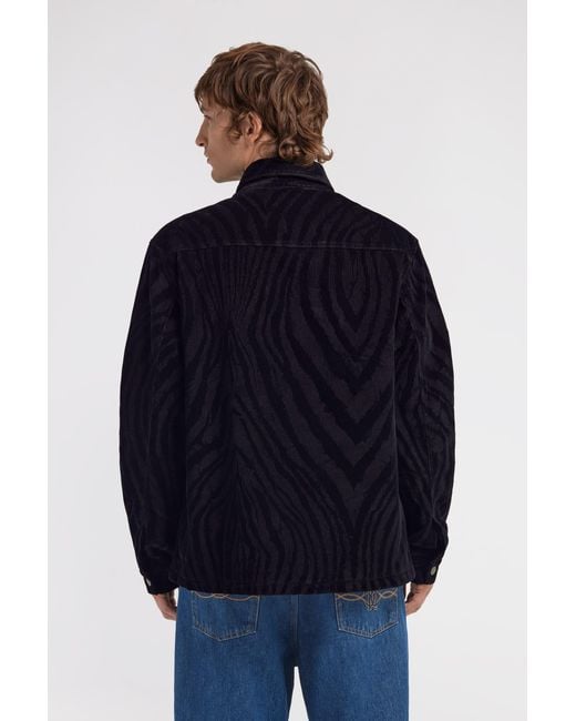Roberto Cavalli Blue Printed Shirt for men