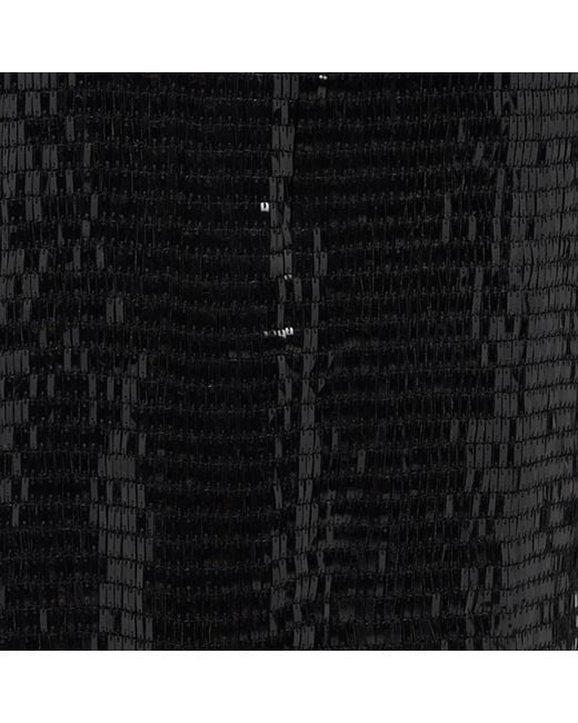 Roberto Cavalli Black Long Sequin Dress