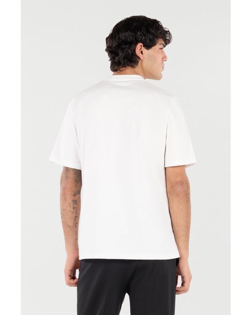Roberto Cavalli White Cotton T-Shirt With Monogram for men