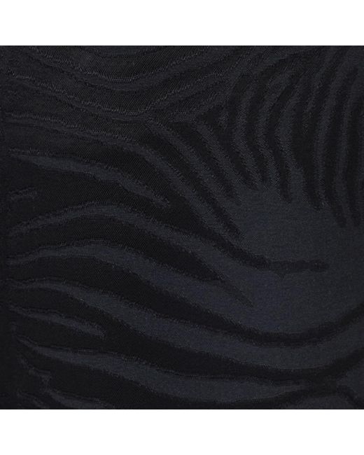 Roberto Cavalli Blue Flared Pants With Tiger Skin Pattern for men