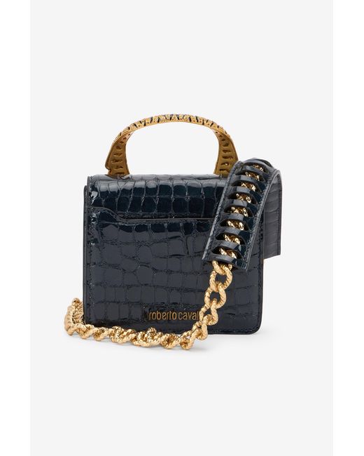 Roberto Cavalli Blue Small Roar Bag
