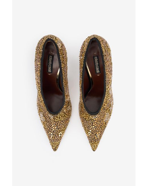 Roberto Cavalli Multicolor Pointed-Toe Pumps