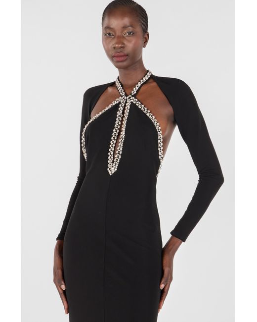 roberto cavalli dress black Roberto Cavalli Vintage F/W 2000s Black Silk Dress